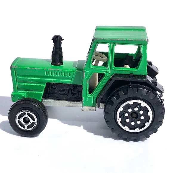 Majorette Mini Tractor 208 green diecast vintage 1990s France 1:65 farm vehicle - Picture 4 of 15
